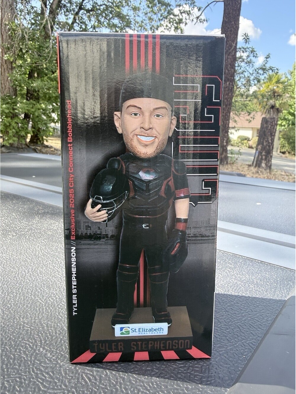 2025 MLB Cincinnati Reds Tyler Stephenson City Connect Jersey Bobblehead